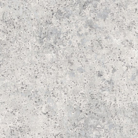 Galerie Grunge Silver Grey Industrial Concrete Smooth Wallpaper