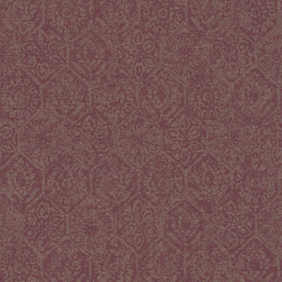 Galerie Havana Beige Red Floral Geometric Textured Wallpaper