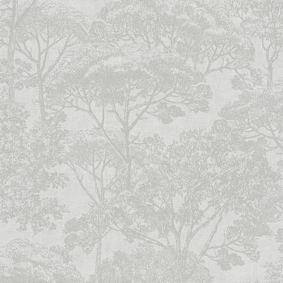 Galerie Havana Beige Tree Motif Textured Wallpaper