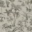 Galerie Havana Brown Black Jungle Palms Textured Wallpaper