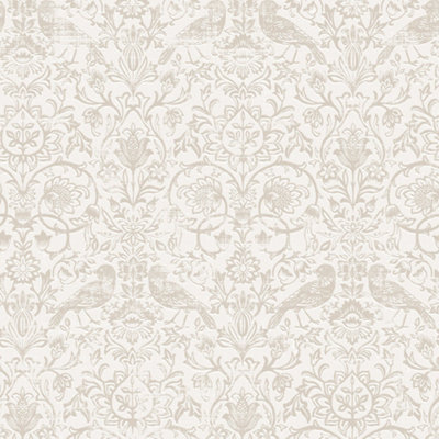 Galerie Heritage Beige Floral Damask Wallpaper Roll