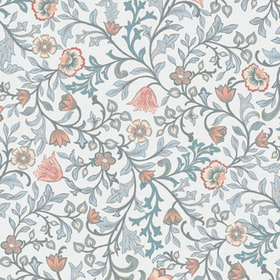 Galerie Heritage Blue Botanic Floral Wallpaper Roll