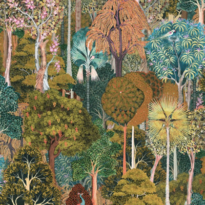 Galerie Heritage Multi-Coloured Jungle Wallpaper Roll