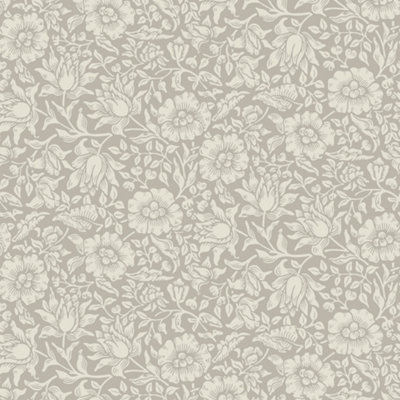 Galerie Hidden Treasures Beige Floral Mallow Wallpaper Roll