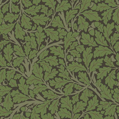 Galerie Hidden Treasures Black Oak Tree Leaf Wallpaper Roll