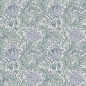 Galerie Hidden Treasures Blue Anemone Floral Wallpaper Roll