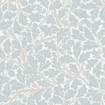 Galerie Hidden Treasures Blue Oak Tree Leaf Wallpaper Roll