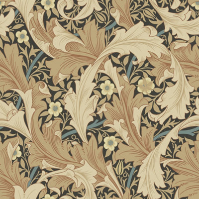 Galerie Hidden Treasures Gold Floral Granville Leaf Wallpaper Roll