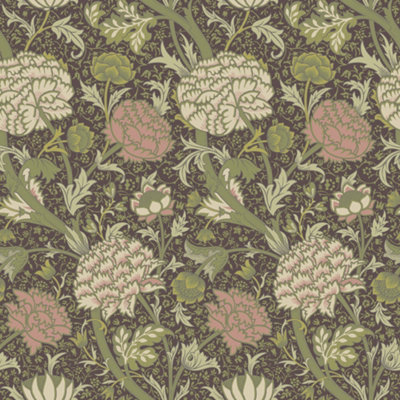 Galerie Hidden Treasures Green Cray Floral Trail Wallpaper Roll