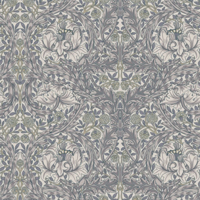 Galerie Hidden Treasures Grey African Marigold Wallpaper Roll