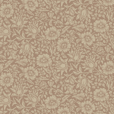 Galerie Hidden Treasures Orange Floral Mallow Wallpaper Roll