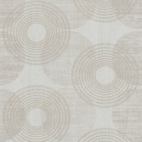 Galerie Home Collection Beige Circle Motif Wallpaper Roll