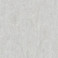 Galerie Home Collection Beige Floral Motif Wallpaper Roll