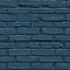 Galerie Home Collection Blue Brick Effect Wallpaper Roll