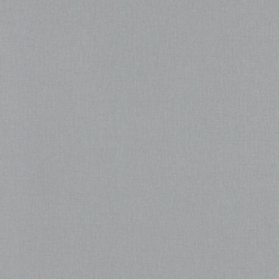 Galerie Home Collection Grey Plain Linen Effect Wallpaper Roll