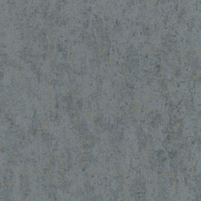 Galerie Home Collection Metallic Dark Grey Geometric Structure Wallpaper Roll