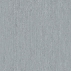 Galerie Home Collection Metallic Grey Plain Texture Wallpaper Roll