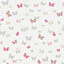 Galerie Home Collection Pink Butterfly Motif Wallpaper Roll