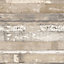 Galerie Homestyle Beige Brown Beachwood Smooth Wallpaper