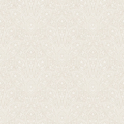 Galerie Homestyle Beige Brown Distressed Paisley Smooth Wallpaper