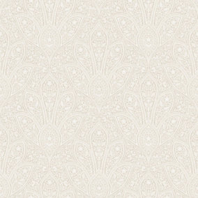 Galerie Homestyle Beige Brown Distressed Paisley Smooth Wallpaper