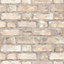Galerie Homestyle Beige Brown Farmhouse Brick Smooth Wallpaper