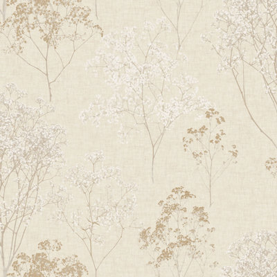 Galerie Homestyle Beige Queen Annes Lace Smooth Wallpaper