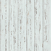 Galerie Homestyle Blue Brown Grey Shiplap Smooth Wallpaper