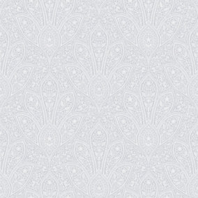 Galerie Homestyle Grey Distressed Paisley Smooth Wallpaper