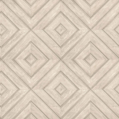 Galerie Homestyle Tan Wood Tile Smooth Wallpaper