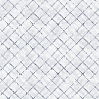Galerie Homestyle White Blue Grey Chicken Wire Smooth Wallpaper