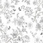 Galerie Homestyle White Grey Butterfly Toile Smooth Wallpaper