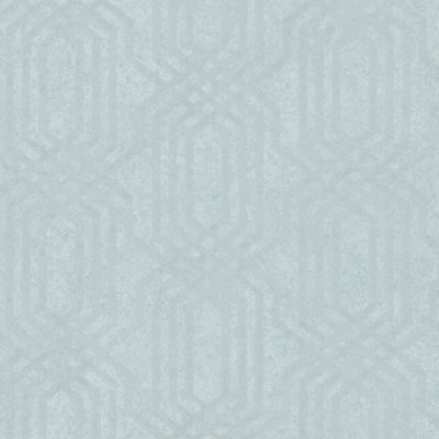 Galerie Hotel Green Embossed Geometric Glitter Trellis Wallpaper Roll