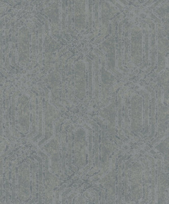Galerie Hotel Grey Embossed Geometric Glitter Trellis A4 Wallpaper Sample