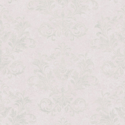 Galerie Hotel Pink/Silver Embossed Damask Glitter Wallpaper Roll