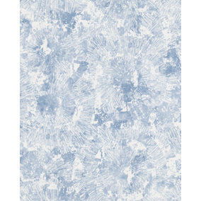 Galerie Imagine Blue Dandelion Design Embossed Wallpaper