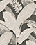 Galerie Imagine Brown Beige Bold Jungle Leaf Embossed Wallpaper