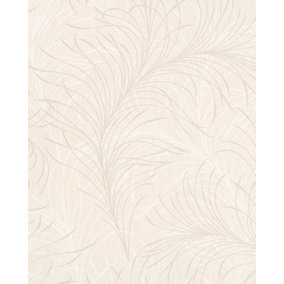 Galerie Imagine Cream Beige Wispy Swirl Design Embossed Wallpaper