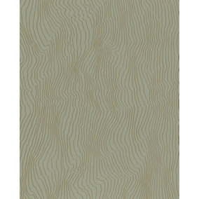 Galerie Imagine Green Gold Graphic Contour Embossed Wallpaper