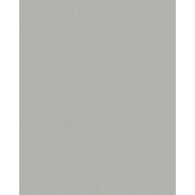 Galerie Imagine Grey Plain Linen Textured Wallpaper
