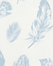 Galerie Imagine White Blue Bold Feathers Embossed Wallpaper