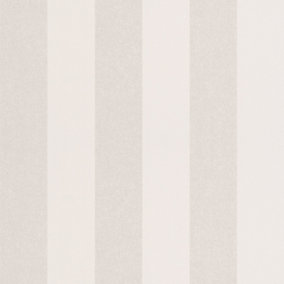 Galerie Industrial Effects Beige Classic Stripe Pearlescent Wallpaper Roll