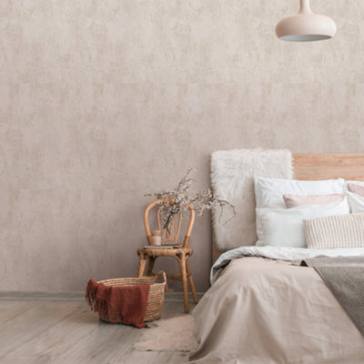 Galerie Industrial Effects Beige Glass Stone Distressed Effect Wallpaper Roll