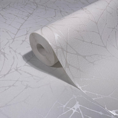 Galerie Industrial Effects Beige Graphic Tree Stem Wallpaper Roll