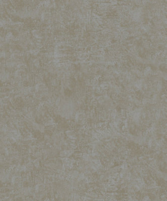 Galerie Industrial Effects Grey Metallic Plain Texture A4 Wallpaper Sample