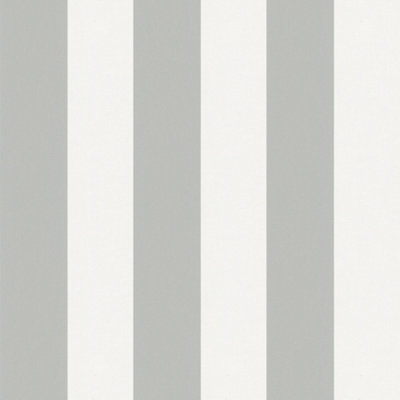 Galerie Industrial Effects Grey Stripe Design Wallpaper Roll