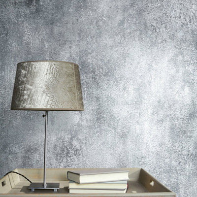 Galerie Industrial Effects Grey/White Glass Stone Marble Wallpaper Roll