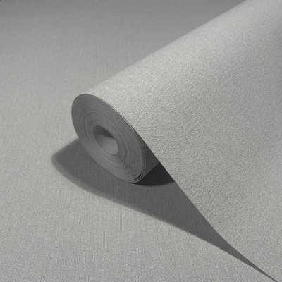Galerie Industrial Effects Silver Textured Plain Effect A4 Wallpaper Sample