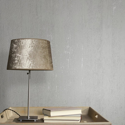 Galerie Industrial Effects White Glitter Rough Texture Wallpaper Roll