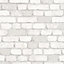 Galerie Industrial Effects WhiteGlass Stone Brick Effect Wallpaper Roll